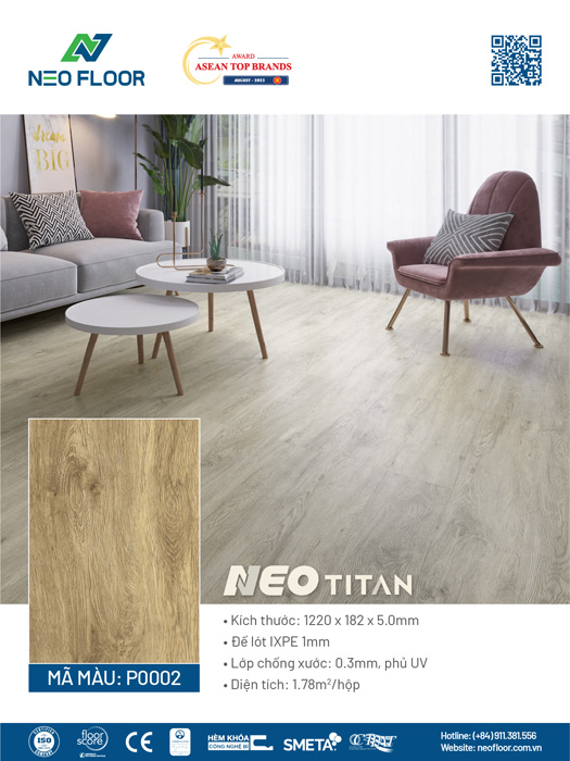 Neo Titan P0002 - Sàn Đá Công Nghệ SPC - Công Ty Cổ Phần Neo Floor